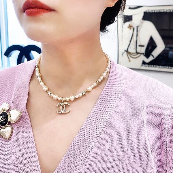 replik,replica,schmuck,1:1,beste,ohrringe,ring,Repliken 23/Chanel Doppel-Halskette mit fünfzackigem Stern