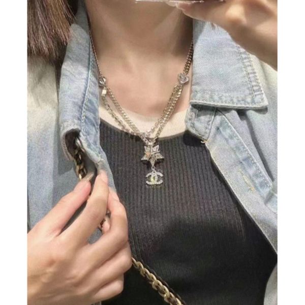 replik,replica,schmuck,1:1,beste,ohrringe,ring,Repliken 23/Chanel Doppel-C-Halskette