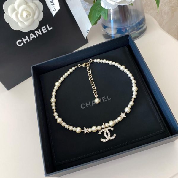 replik,replica,schmuck,1:1,beste,ohrringe,ring,Repliken Chanel duftende Halskette aus natürlichen Hirseperlen