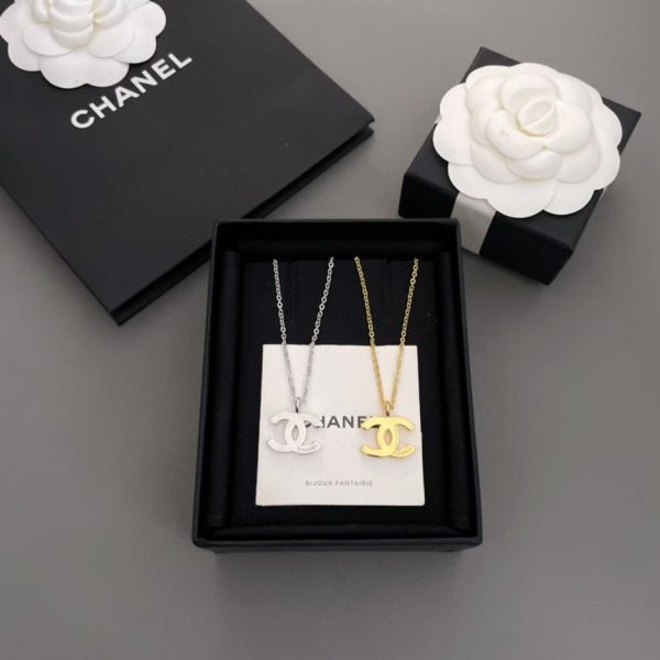 replik,replica,schmuck,1:1,beste,ohrringe,ring,Repliken Chanel Fragrance 23a Doppel-C-Sternperlenkette