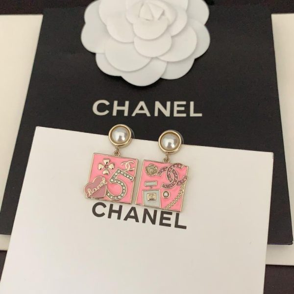 replik,replica,schmuck,1:1,beste,ohrringe,ring,Repliken Schwarze Chanel-Ohrringe mit mehreren Elementen