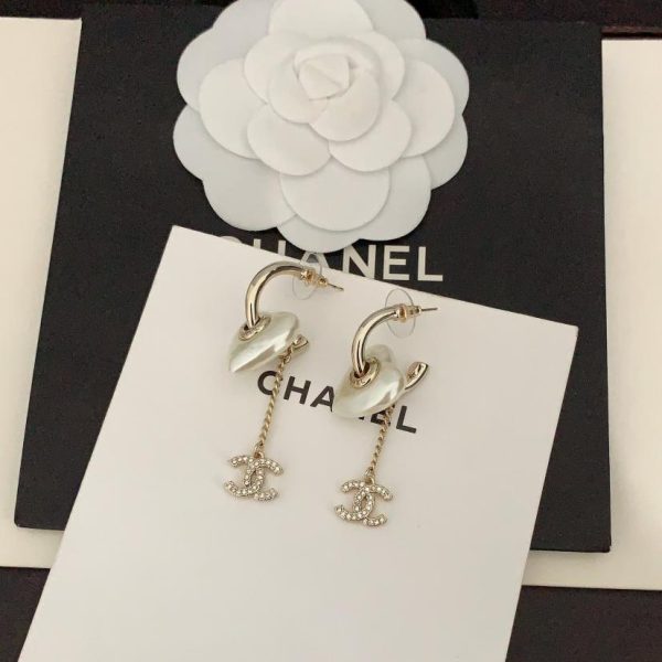 replik,replica,schmuck,1:1,beste,ohrringe,ring,Repliken Chanel Perlenohrringe in CC-Größe