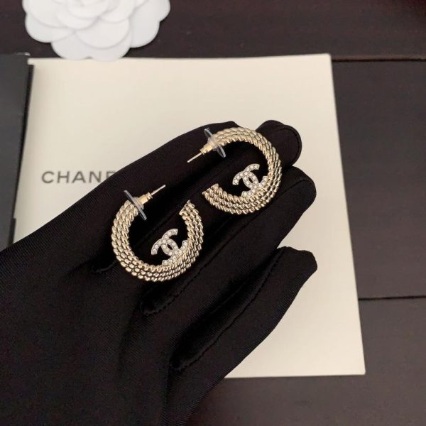 replik,replica,schmuck,1:1,beste,ohrringe,ring,Repliken Chanel Perlenohrringe in CC-Größe