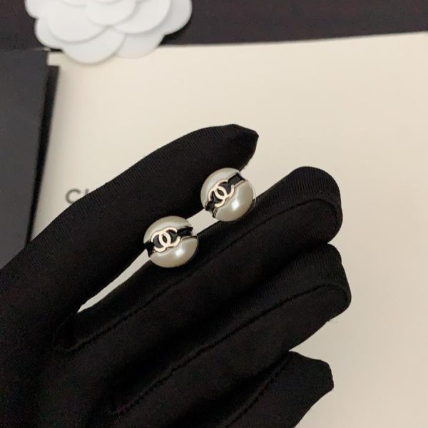 replik,replica,schmuck,1:1,beste,ohrringe,ring,Repliken Chanel schwarze CC-Brosche