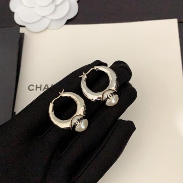 replik,replica,schmuck,1:1,beste,ohrringe,ring,Repliken Chanel-Ohrhaken mit Perlen