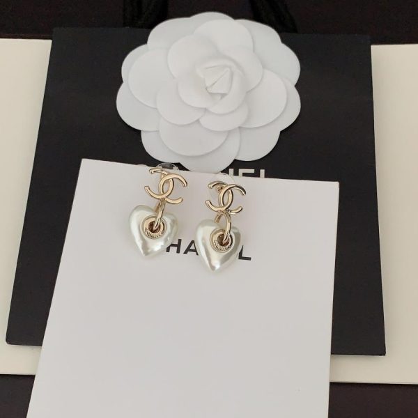 replik,replica,schmuck,1:1,beste,ohrringe,ring,Repliken Chanel-Liebeshalskette mit weißen Perlen