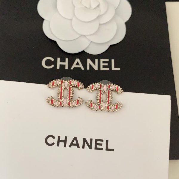 replik,replica,schmuck,1:1,beste,ohrringe,ring,Repliken Chanel zweifarbige CC-Ohrringe