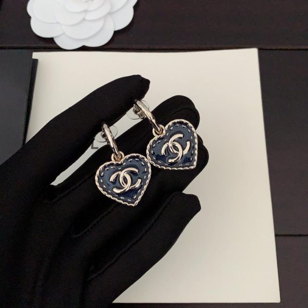 replik,replica,schmuck,1:1,beste,ohrringe,ring,Repliken Chanel hellgoldene Kleeblatt-CC-Ohrringe