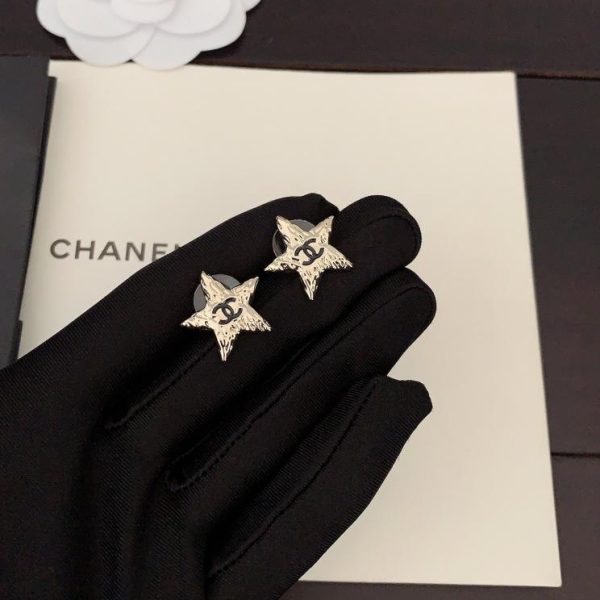 replik,replica,schmuck,1:1,beste,ohrringe,ring,Repliken Chanel hellgoldene Kleeblatt-CC-Ohrringe