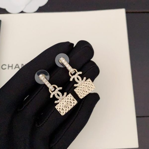 replik,replica,schmuck,1:1,beste,ohrringe,ring,Repliken Chanel hellgoldene Taschenohrringe