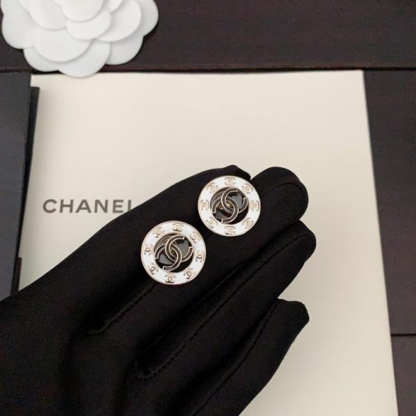 replik,replica,schmuck,1:1,beste,ohrringe,ring,Repliken Chanel-Halskette und Ohrringe mit rundem Diamant