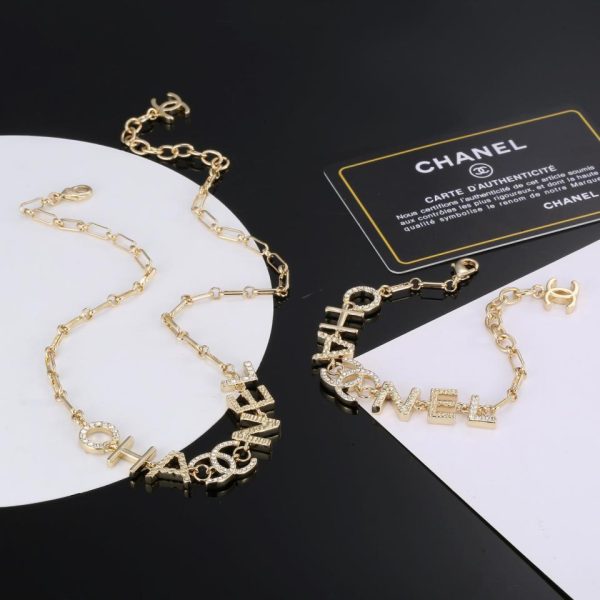 replik,replica,schmuck,1:1,beste,ohrringe,ring,Repliken Chanel-Doppelketten-Halskettenarmband