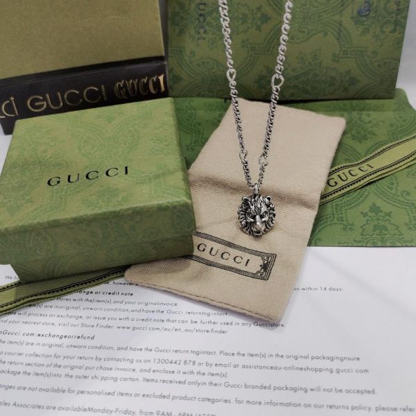replik,replica,schmuck,1:1,beste,ohrringe,ring,Repliken Gucci-Löwenkopf-Anhänger