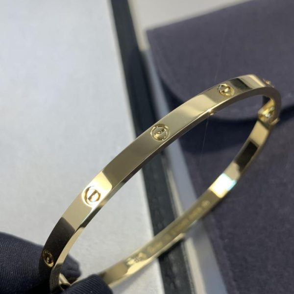 replik,replica,schmuck,1:1,beste,ohrringe,ring,Repliken Diamantfreies Liebesarmband in schmaler Version von Cartier