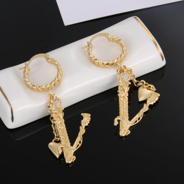 replik,replica,schmuck,1:1,beste,ohrringe,ring,Repliken Goldene Versace-Ohrringe