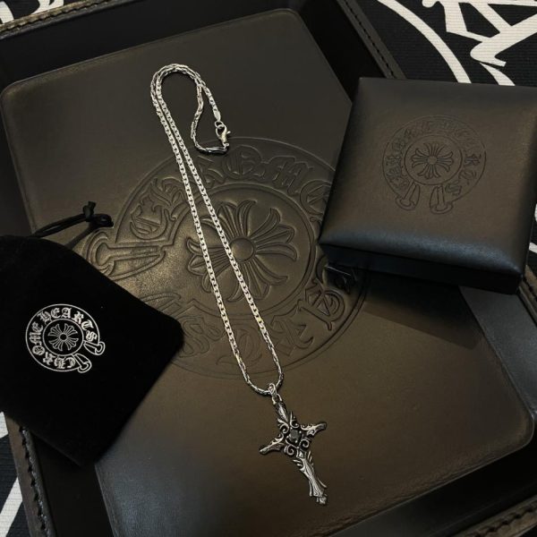 replik,replica,schmuck,1:1,beste,ohrringe,ring,Repliken Chrome Hearts Vintage Twist-Fünf-Sterne-Halskette