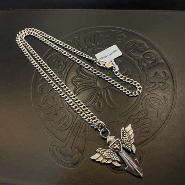 replik,replica,schmuck,1:1,beste,ohrringe,ring,Repliken Chrome Hearts Vintage-Halskette mit mehreren Elementen