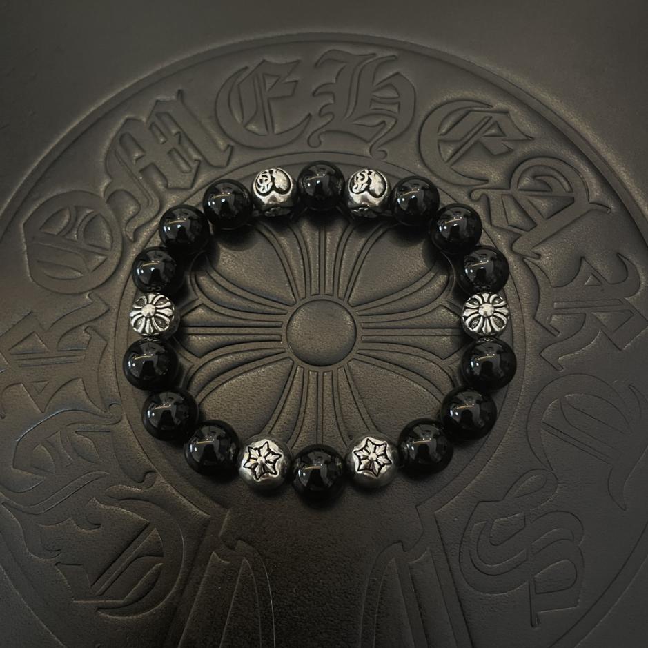replik,replica,schmuck,1:1,beste,ohrringe,ring,Repliken Chrome Hearts Vintage-Armband aus schwarzem Onyx mit mehreren Elementen replik,replica,schmuck,1:1,beste,ohrringe,ring,Repliken Chrome Hearts Vintage-Armband aus schwarzem Onyx mit mehreren Elementen