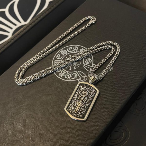 replik,replica,schmuck,1:1,beste,ohrringe,ring,Repliken Chrome Hearts Vintage Bambus-Buchstaben-Halskette