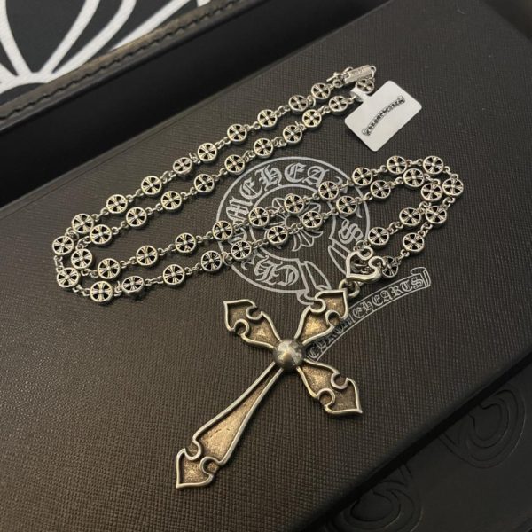 replik,replica,schmuck,1:1,beste,ohrringe,ring,Repliken Chrome Hearts Vintage-Halskette mit mehreren Elementen
