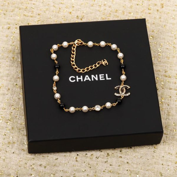 replik,replica,schmuck,1:1,beste,ohrringe,ring,Repliken Chanel Perlen-Bohnen-Buchstabenhalsband