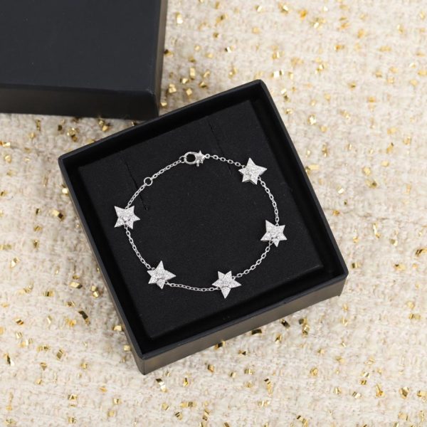 replik,replica,schmuck,1:1,beste,ohrringe,ring,Repliken Schmales Chanel-Armband mit Diamantmuster