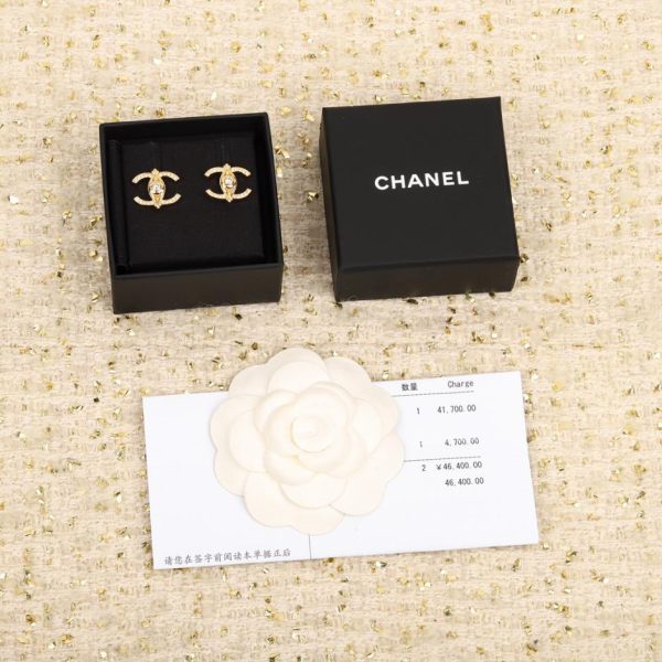 replik,replica,schmuck,1:1,beste,ohrringe,ring,Repliken Chanel handgefertigte Doppel-C-Ohrringe