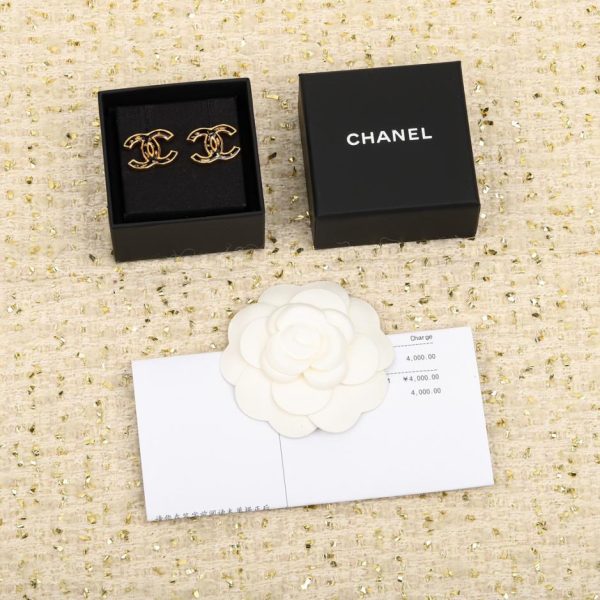 replik,replica,schmuck,1:1,beste,ohrringe,ring,Repliken Chanel Doppel-C-Strassohrringe