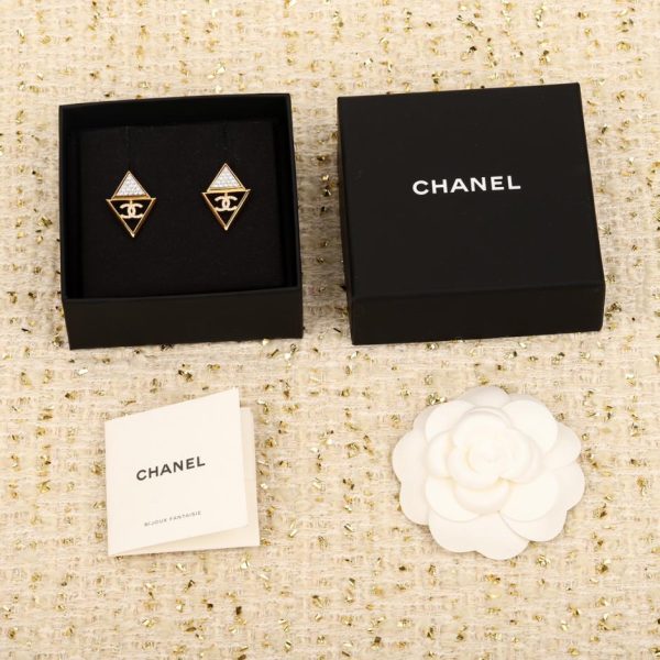 replik,replica,schmuck,1:1,beste,ohrringe,ring,Repliken Chanel liebt Doppel-C-Ohrringe
