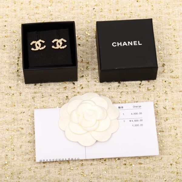 replik,replica,schmuck,1:1,beste,ohrringe,ring,Repliken Chanel rosa quadratische Doppel-C-Ohrringe