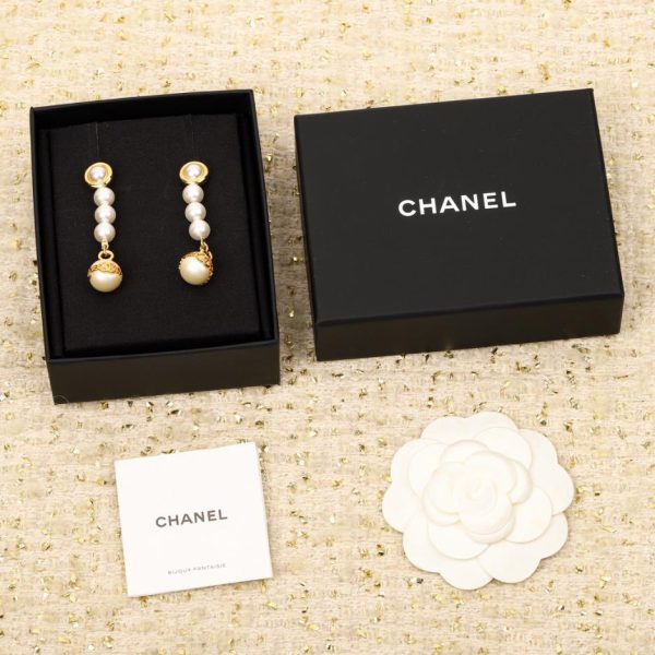 replik,replica,schmuck,1:1,beste,ohrringe,ring,Repliken Chanel-Emaille-Doppel-C-Ohrringe