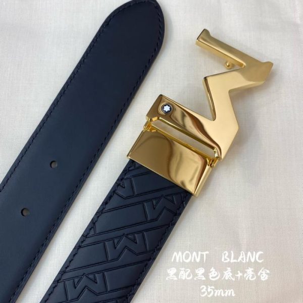 replik,replica,schmuck,1:1,beste,ohrringe,ring,Repliken Montblanc 3,5 cm breiter Gürtel