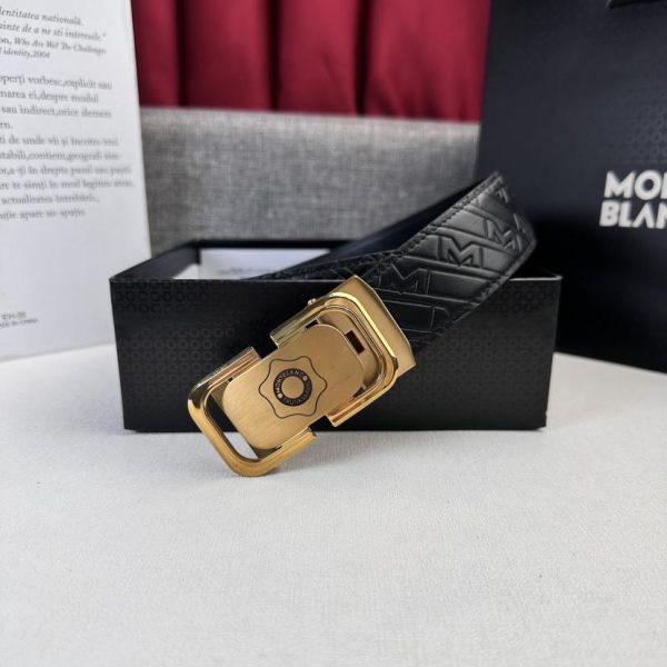 replik,replica,schmuck,1:1,beste,ohrringe,ring,Repliken Montblanc neuer, 3,5 cm breiter Herrengürtel