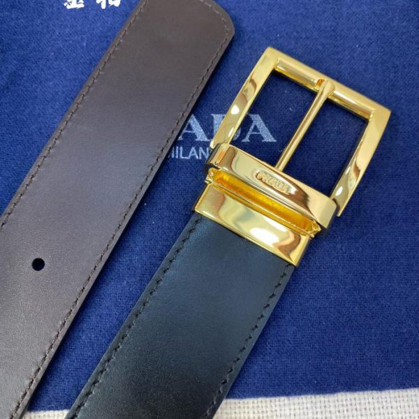 replik,replica,schmuck,1:1,beste,ohrringe,ring,Repliken PRADA doppelseitiger Gürtel 3,4 cm breit