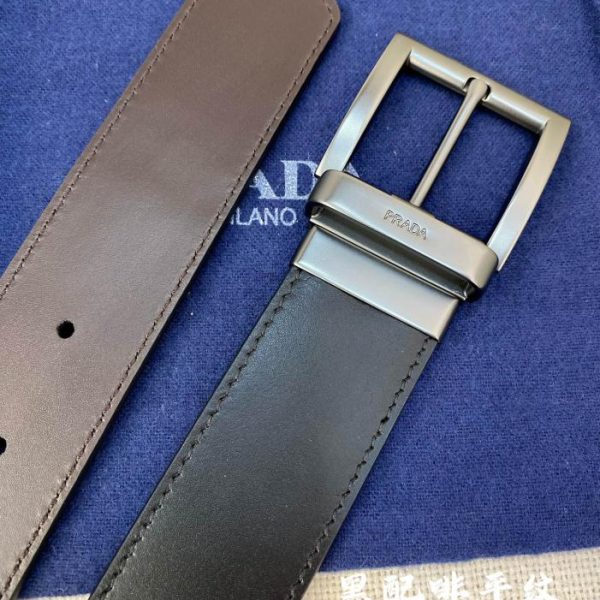 replik,replica,schmuck,1:1,beste,ohrringe,ring,Repliken PRADA doppelseitiger Gürtel 3,4 cm breit