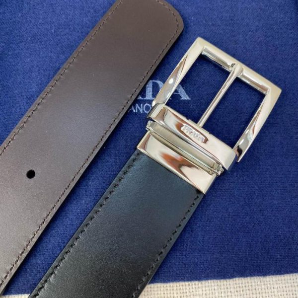 replik,replica,schmuck,1:1,beste,ohrringe,ring,Repliken PRADA doppelseitiger Gürtel 3,4 cm breit