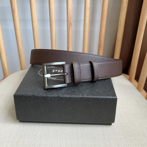 replik,replica,schmuck,1:1,beste,ohrringe,ring,Repliken PRADA doppelseitiger Gürtel 3,4 cm breit