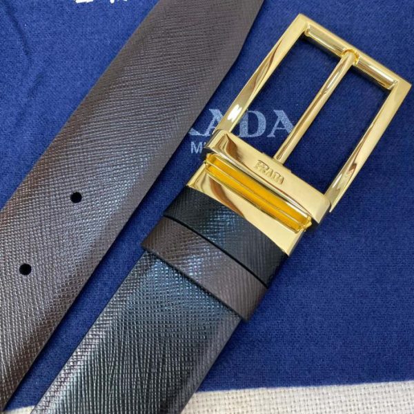 replik,replica,schmuck,1:1,beste,ohrringe,ring,Repliken PRADA doppelseitiger Gürtel 3,4 cm breit