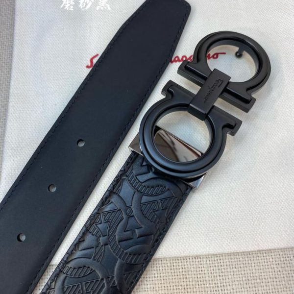 replik,replica,schmuck,1:1,beste,ohrringe,ring,Repliken Ferragamo NFC 3,5 cm Herrengürtel