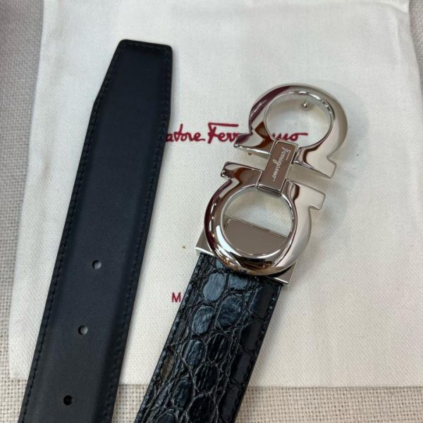 replik,replica,schmuck,1:1,beste,ohrringe,ring,Repliken Ferragamo NFC 3,5 cm Herrengürtel