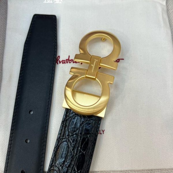 replik,replica,schmuck,1:1,beste,ohrringe,ring,Repliken Ferragamo NFC 3,5 cm Herrengürtel