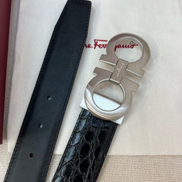 replik,replica,schmuck,1:1,beste,ohrringe,ring,Repliken Ferragamo NFC 3,5 cm Herrengürtel