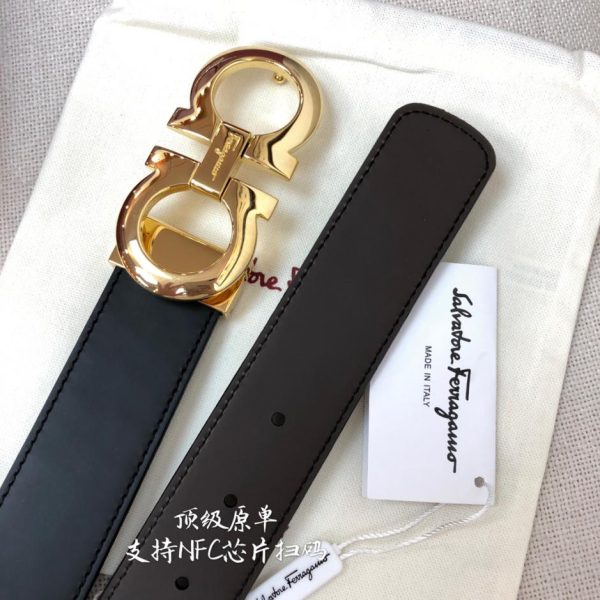 replik,replica,schmuck,1:1,beste,ohrringe,ring,Repliken Ferragamo NFC 3,5 cm Herrengürtel