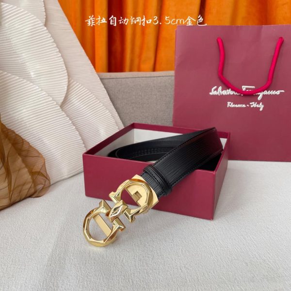 replik,replica,schmuck,1:1,beste,ohrringe,ring,Repliken Ferragamo importiertes Kalbsleder, Breite 3,5 cm