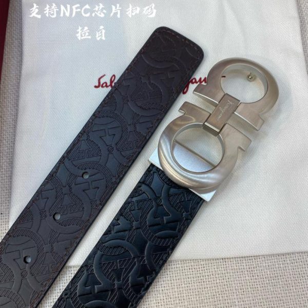 replik,replica,schmuck,1:1,beste,ohrringe,ring,Repliken Ferragamo NFC 3,5 cm Herrengürtel