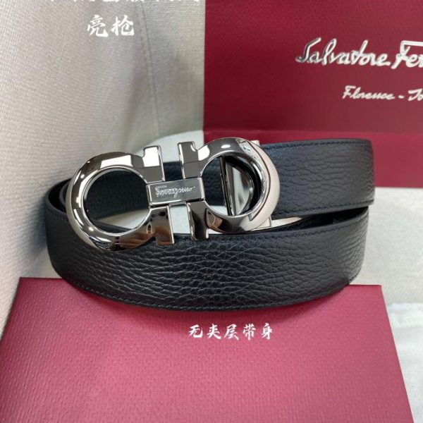replik,replica,schmuck,1:1,beste,ohrringe,ring,Repliken Ferragamo NFC 3,5 cm Herrengürtel