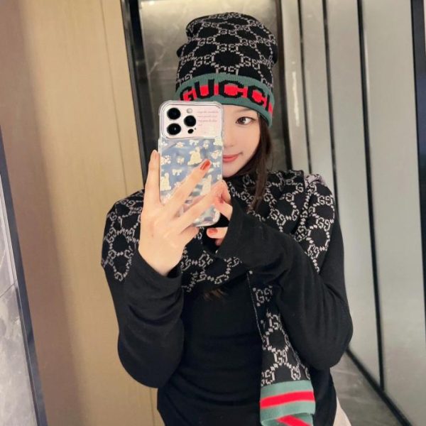 replik,replica,schmuck,1:1,beste,ohrringe,ring,Repliken Klassischer Anzughut von GUCCI! Mütze Schal