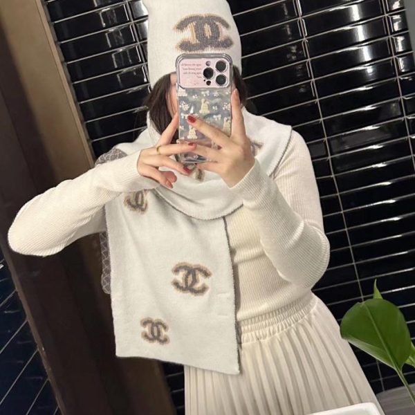 replik,replica,schmuck,1:1,beste,ohrringe,ring,Repliken Chanel neues Set aus Mütze und Schal