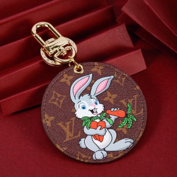 replik,replica,schmuck,1:1,beste,ohrringe,ring,Repliken LV runder Schlüsselanhänger Serie Hase (BDE6)