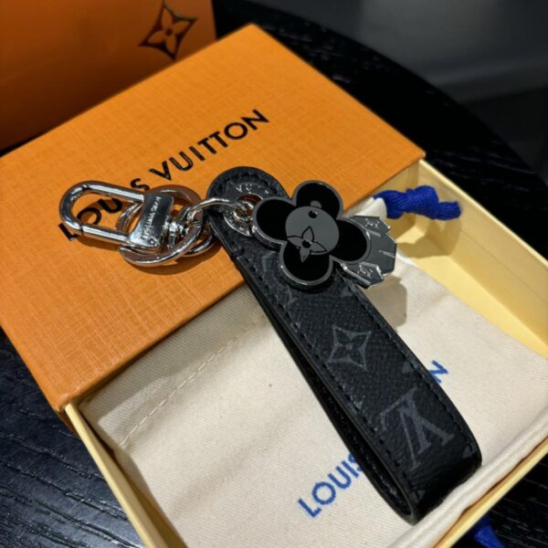 replik,replica,schmuck,1:1,beste,ohrringe,ring,Repliken LOUIS VUITTONLouis Vuitton Schlüsselanhänger mit schwarz kariertem Logo für Damen, 6 Farben auf Lager (70C0)
